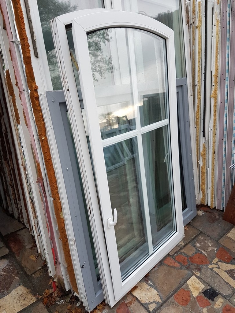 DOWÓZ kraj Okna PLASTIKOWE szpros 99X188 z łukiem - 7501831163