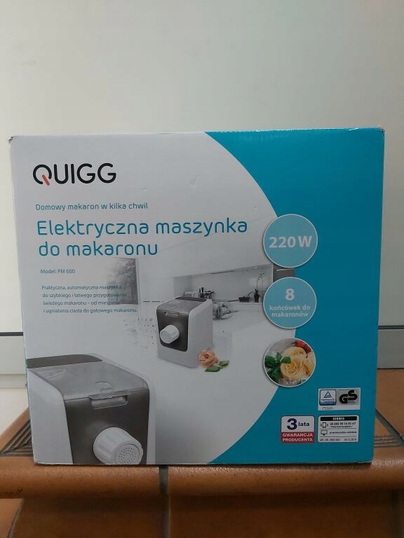 ELEKTRYCZNA MASZYNKA DO MAKARONU QUIGG JAK NOWA