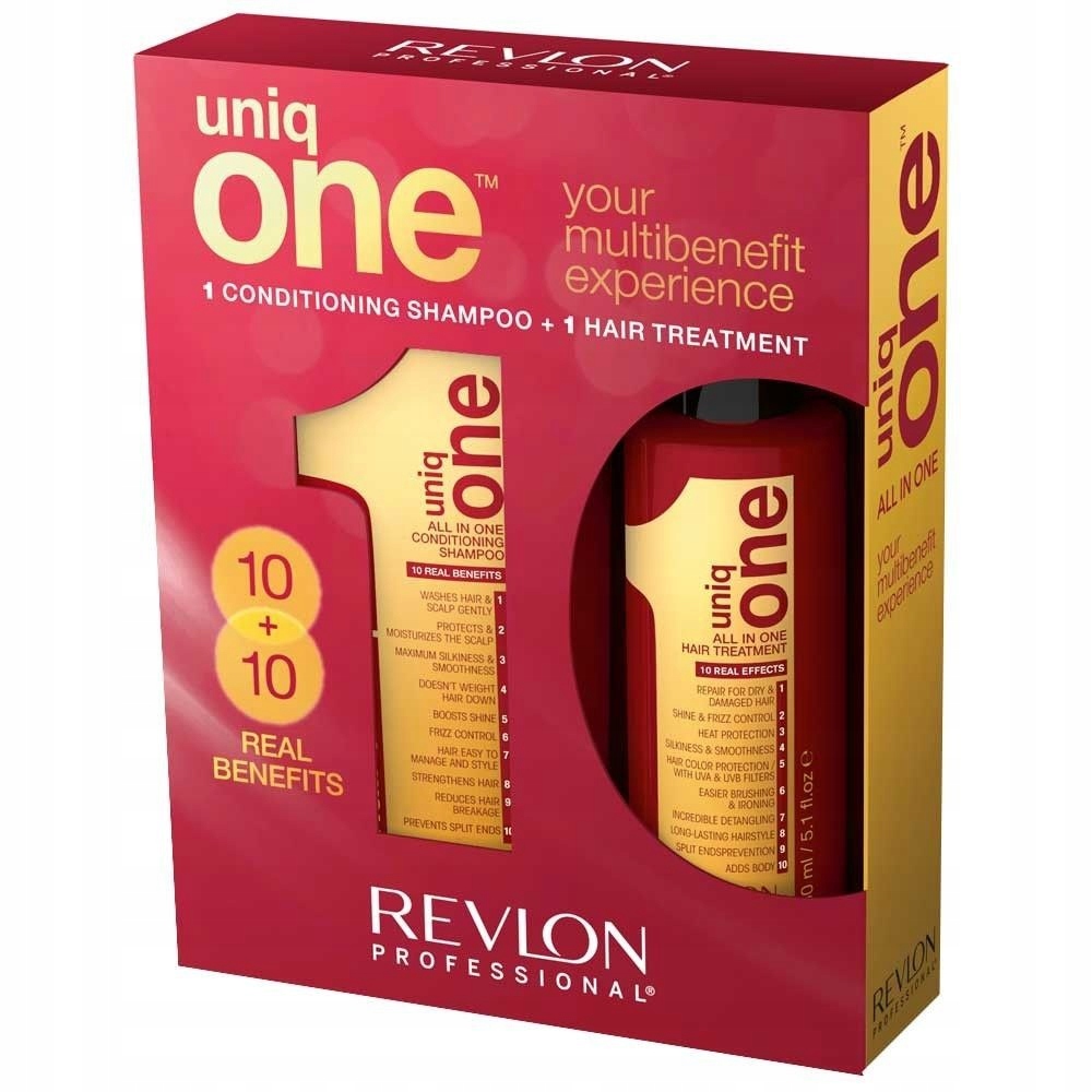 REVLON UNIQ ONE ZESTAW SZAMPON 300ML+KURACJA 150ML