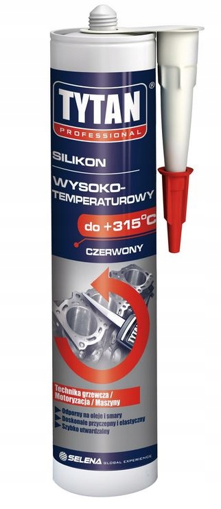 Silikon wysokotemperaturowy 310 ml czerwony