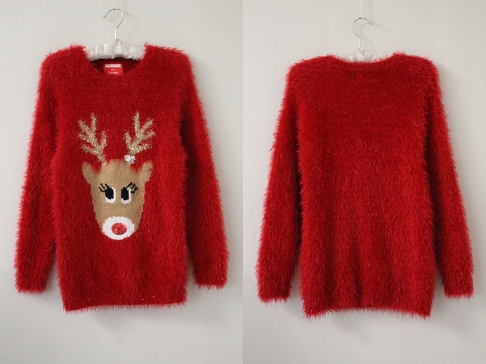 Piękny świąteczny sweterek GEORGE, 134-140cm