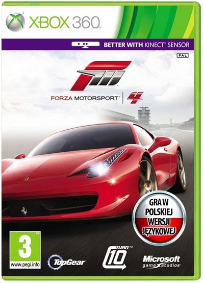 FORZA MOTORSPORT 4 POLSKA WERSJA XBOX 360