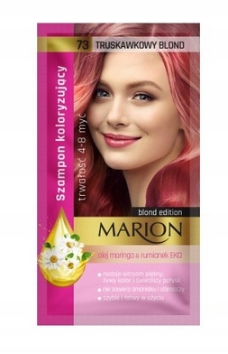 MARION SZAMPON KOLORYZUJĄCY 73 TRUSKAWKOWY BLOND