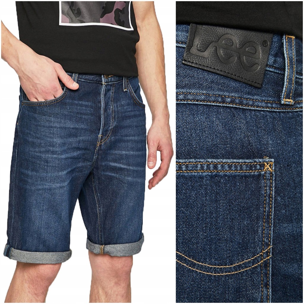 LEE 5 POCKET SHORT MĘSKIE SZORTY JEANSOWE W44