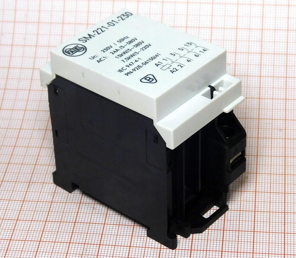 Stycznik 230V 50Hz 24A SM-221-01-230 FAEL [K7]1