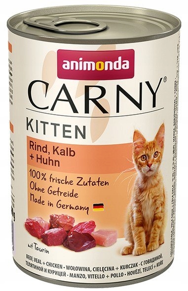 Animonda Carny Kitten Wołowina, Cielęcina + Kurcza