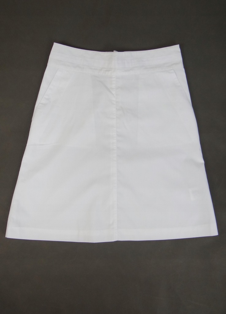 H&M spódnica spódniczka biała z podsz 36 S