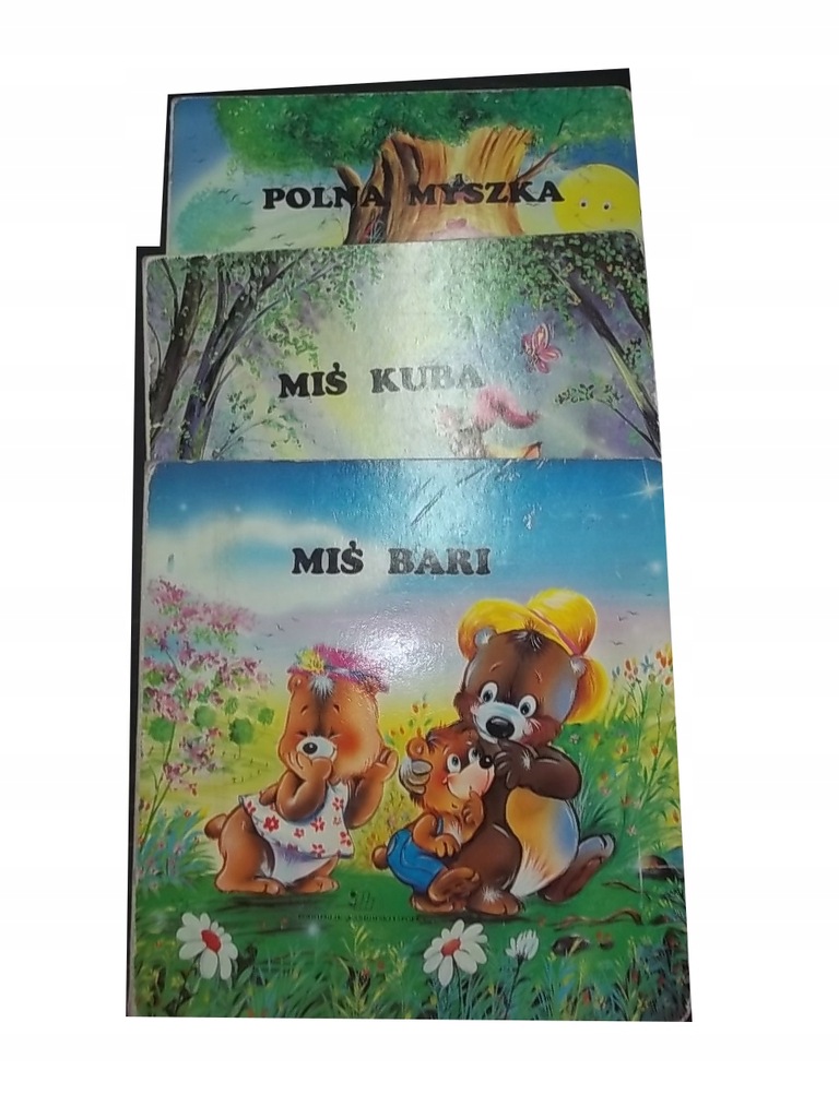 Książki twarde dla małych dzieci x3 Miś Bari W-wa
