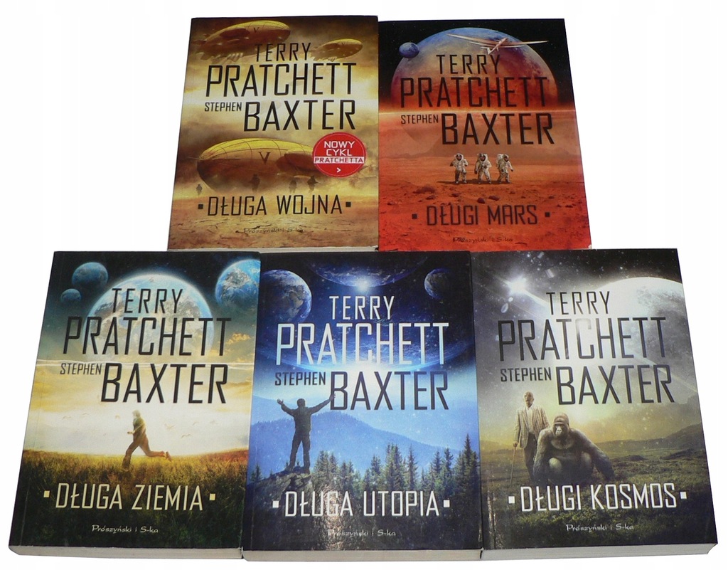 Pratchett Terry , Baxter S.- Cykl Długa Ziemia - tom 1-5 = komplet !!!