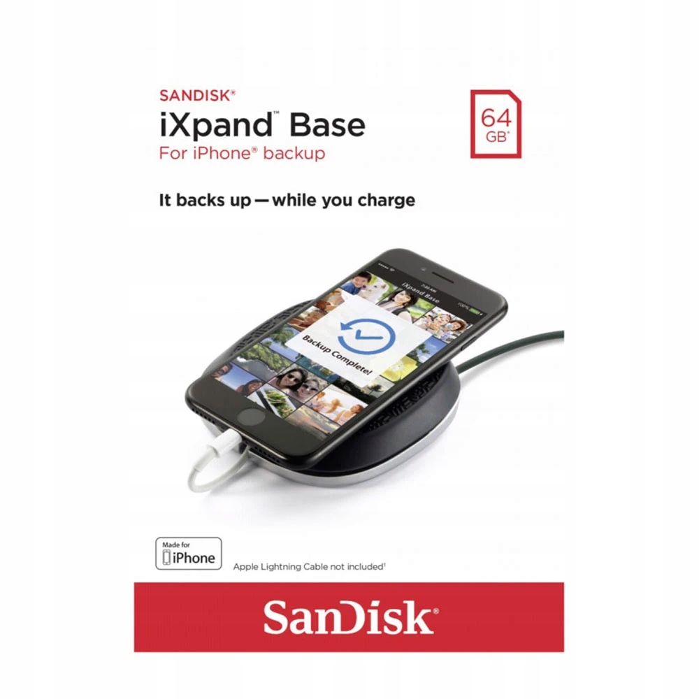 SANDISK PENDRIVE 64GB iXpand Base iPhone iOS NOWY