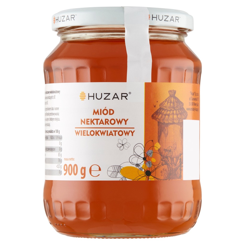 MIOD HUZAR 900g WIELOKWIATOWY