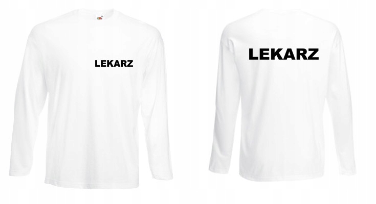 Koszulka longsleeve medyczna LEKARZ M WH M