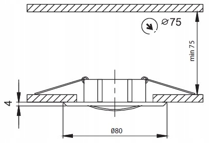 OCZKO OPRAWA WPUSZCZANA FAROFORM AXL FF002181.0