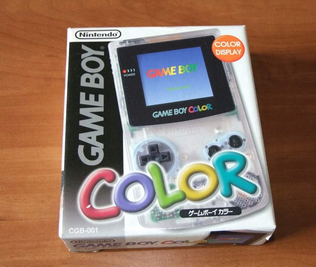 Nintendo GameBoy Color Crystal / komplet + 22 gry