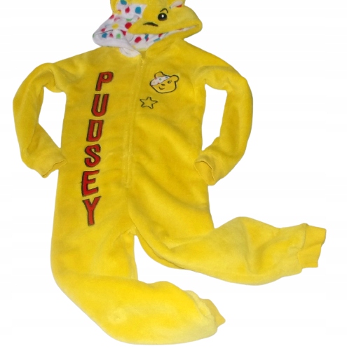 Piżama kombinezon Miś Pudsey plusz 110-116