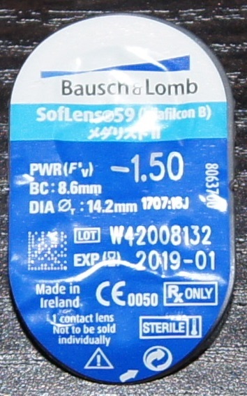 BAUSCH&LOMB Soflens59 moc: -1,50 1 szt