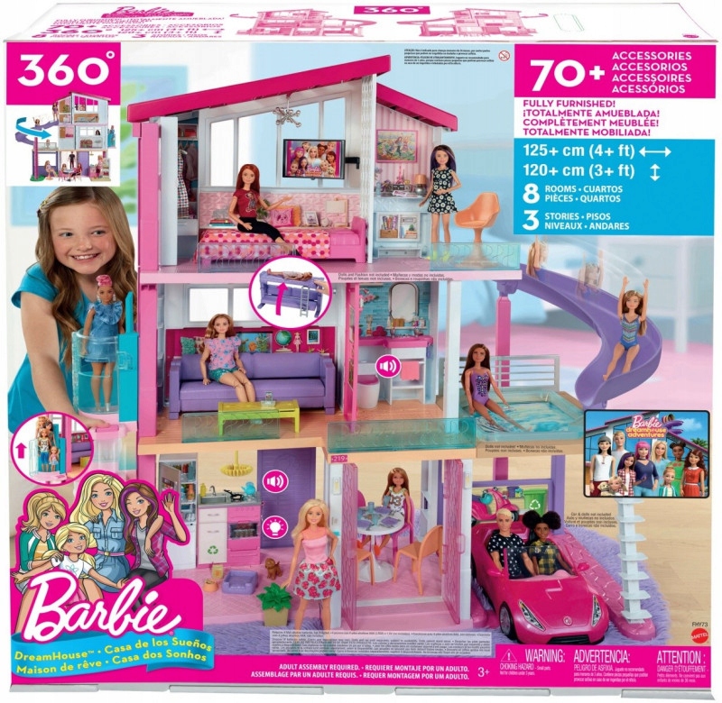 Mattel Domek dla lalek Barbie światła i dźwięki