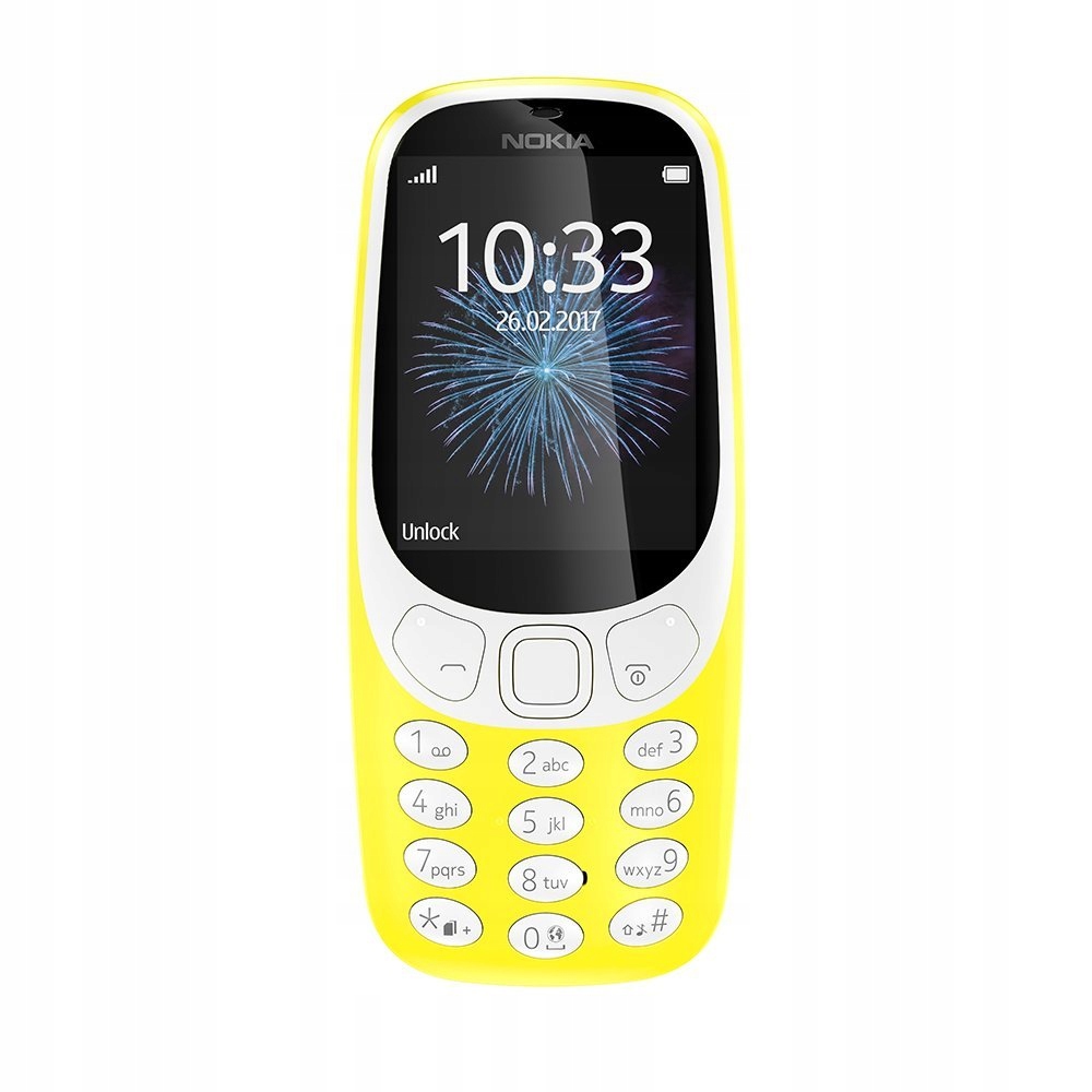 Telefon komórkowy Nokia 3310 16 MB żółty