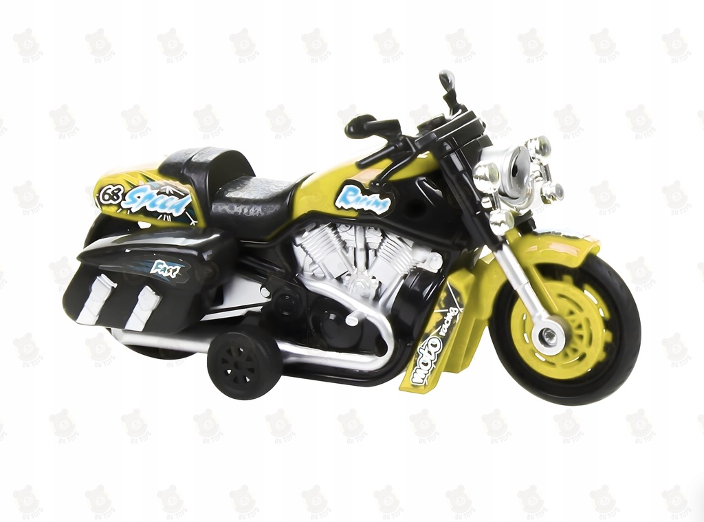 Zabawka mały motocykl dla dzieci żółty