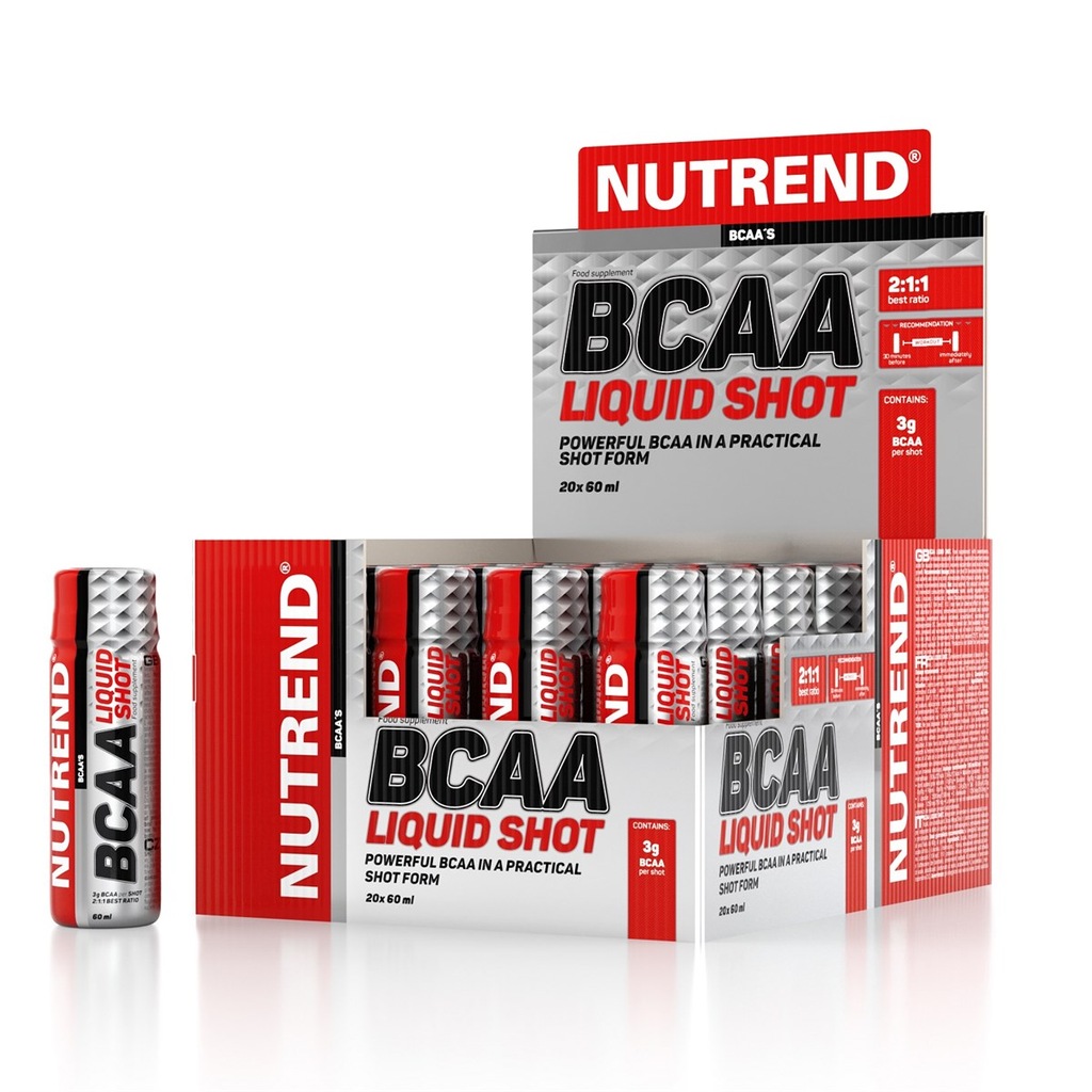 NUTREND BCAA MEGA SHOT 20X60ml AMINOKWASY