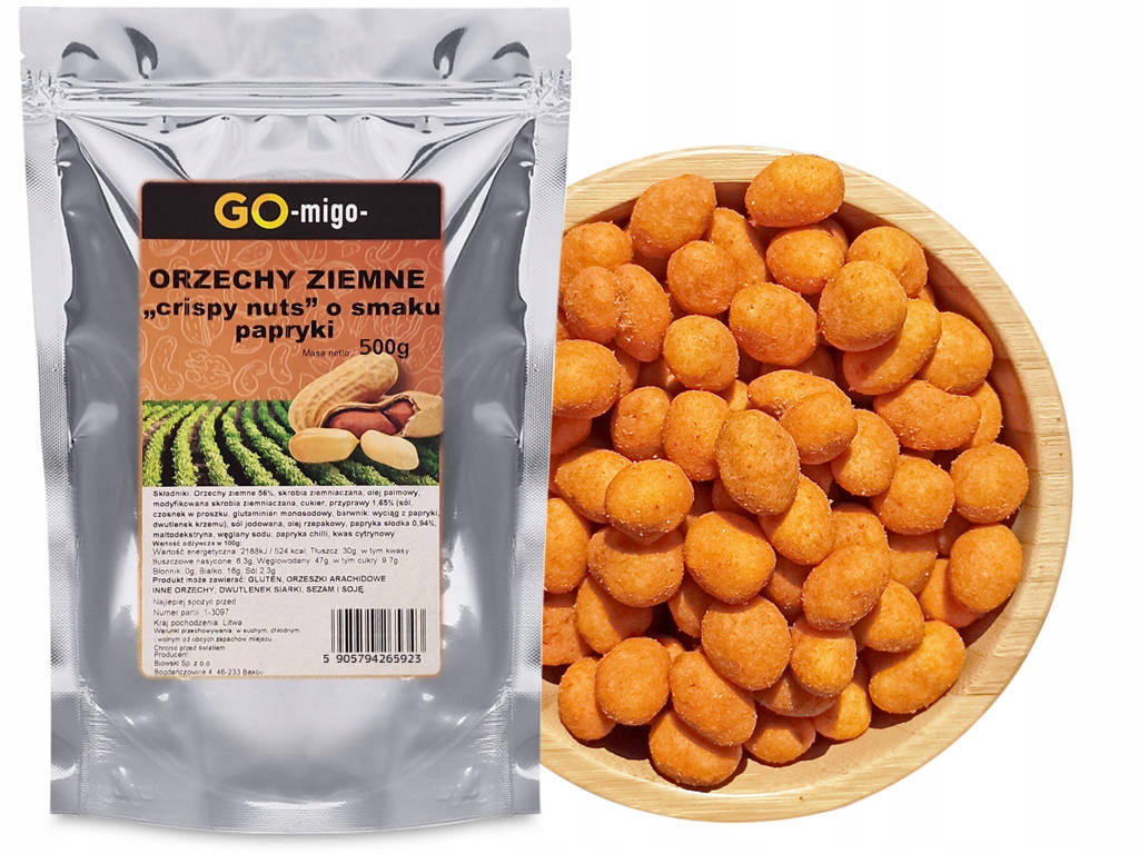 Orzechy Ziemne smak PAPRYKI 500g - GOmigo