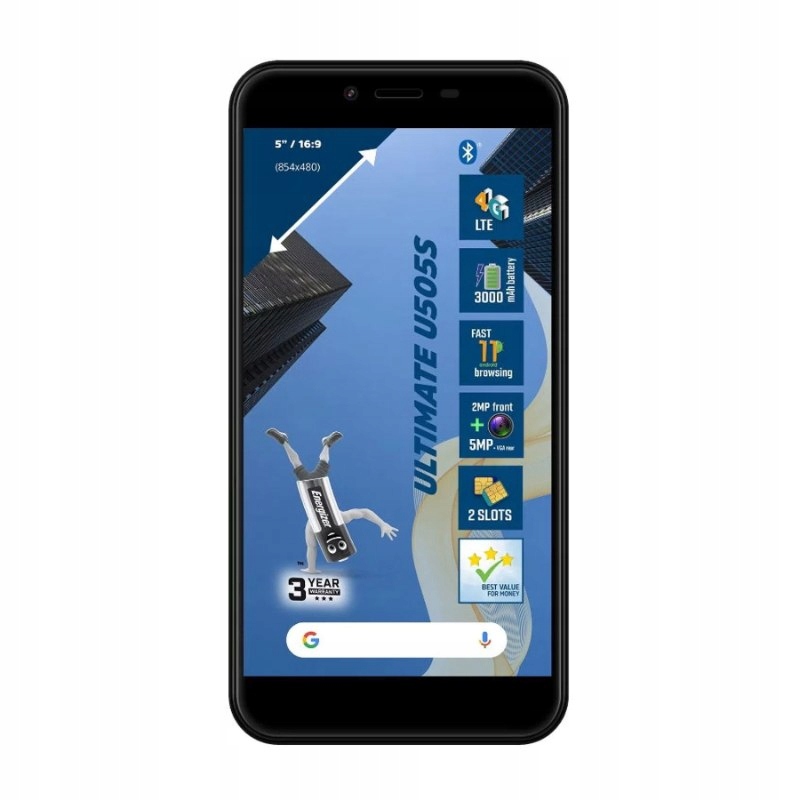 Energizer Ultimate U505S - Smartfon 1GB RAM 1