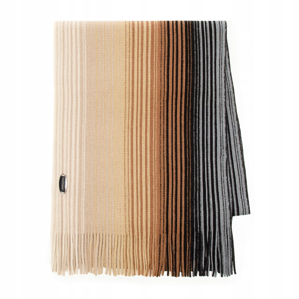 WITTCHEN męski szalik brązowo-czarny