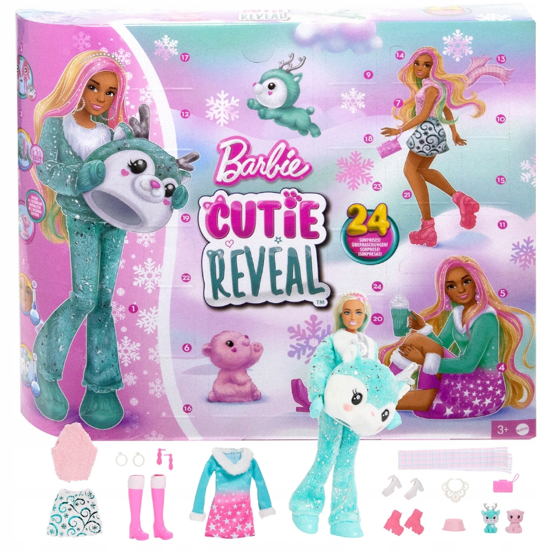 Barbie Cutie Reveal Kalendarz adwentowy HJX76