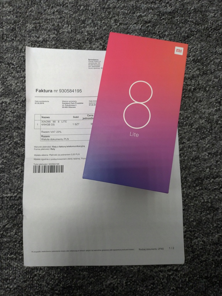 XIAOMI MI 8 LITE 4/64GB DS czarny