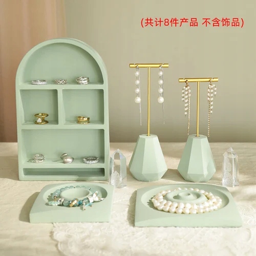Plaster T-shaped Earring Rack Hand String Storage Tray Jewelry Jewelry