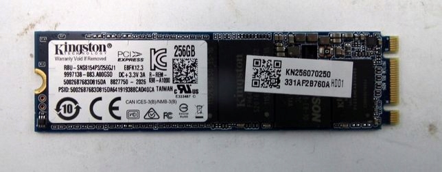 Dysk SSD Kingston M2 NVME 256GB RBUSNS8154P3256GJ1