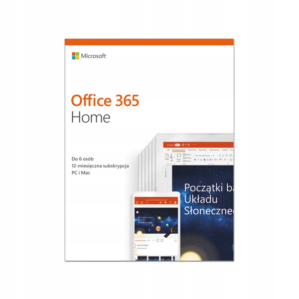 Office 365 Home 1Y Dla użytkowników domowych