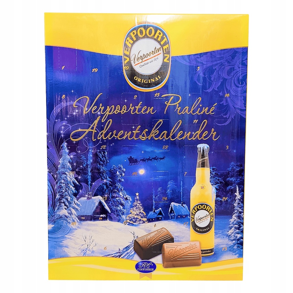Verporten Adventskalender kalendarz adwentowy z alkoholem 240g