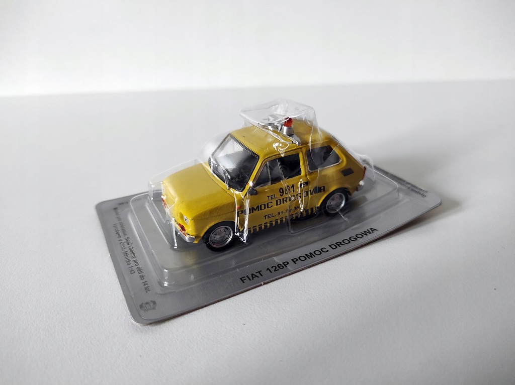 FIAT 126p POMOC DROGOWA Kultowe Auta PRL DeAgostini KAP 1:43