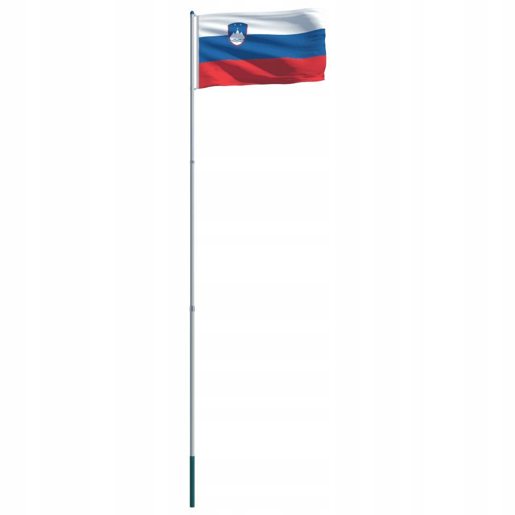 Flaga Słowenii Z Aluminiowym Masztem 6 m
