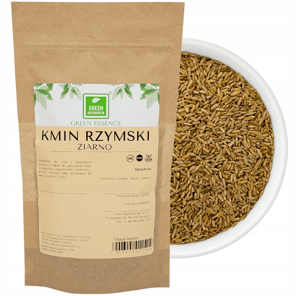 Naturalny KMIN RZYMSKI KUMIN Nasiona Ziarno 200g