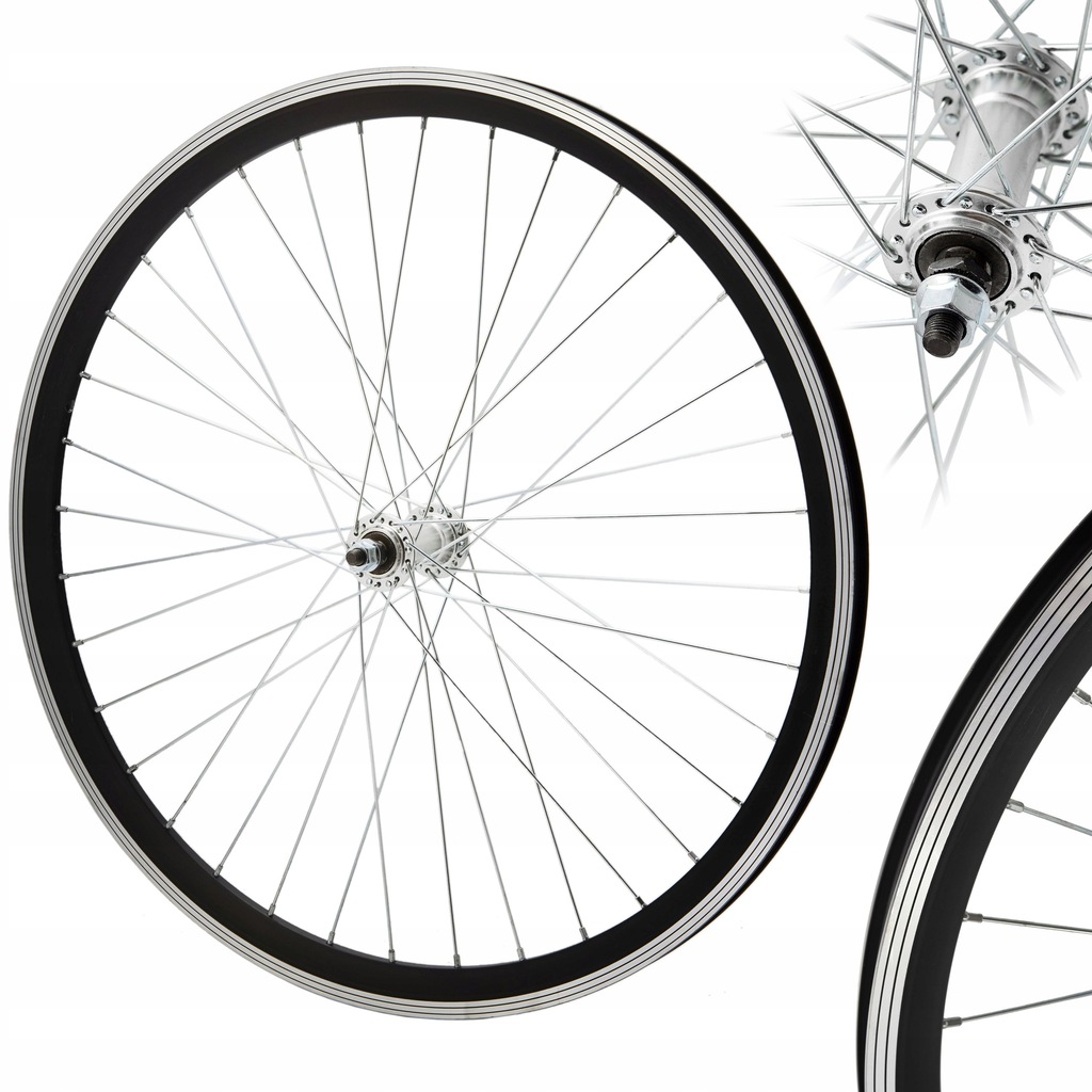 KOŁO 26 PRZÓD OBRĘCZ ALU STOŻEK, KANDS PIASTA ALU V-BRAKE CZARNE