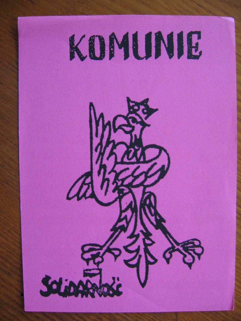 SOLIDARNOŚĆ-KOMUNIE-ULOTKA