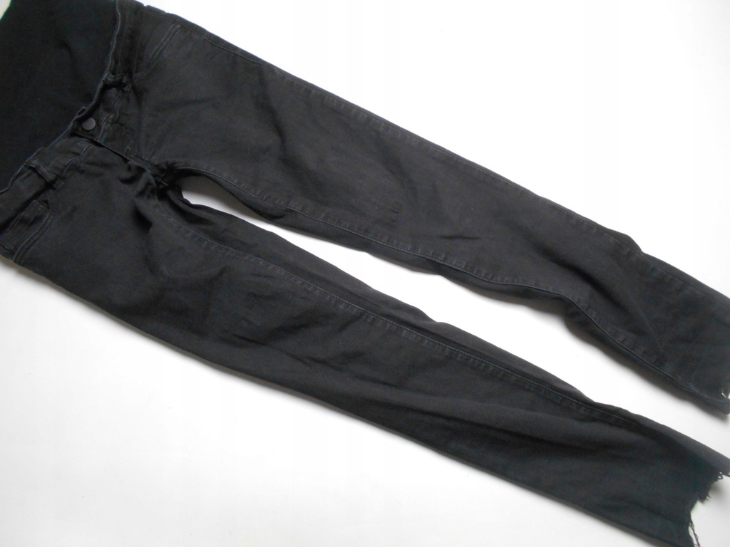MAMALICIOUS jeansy ciążowe czarne skinny 26/32 S
