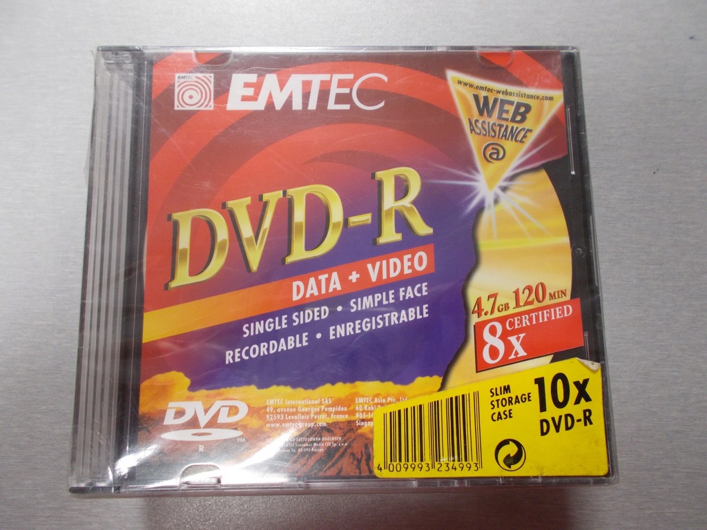 Płyta Emtec DVD-R 4.7 GB 10 sztuk