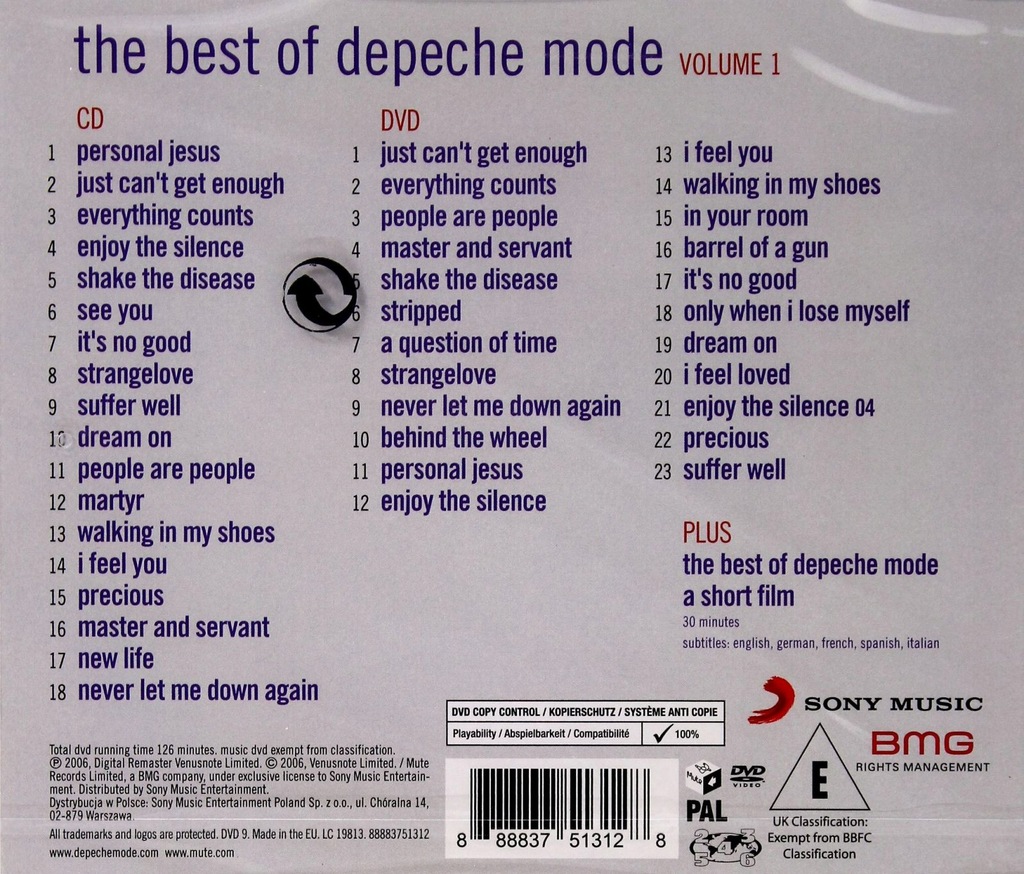 Купить DEPECHE MODE: ЛУЧШЕЕ ИЗ DEPECHE MODE 1 [2CD]: отзывы, фото, характеристики в интерне-магазине Aredi.ru