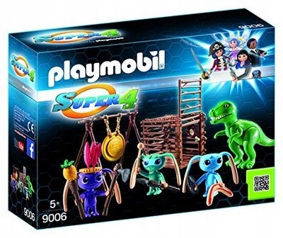 Playmobil 9006 Super 4 Alien Warrior with T-Rex Tr