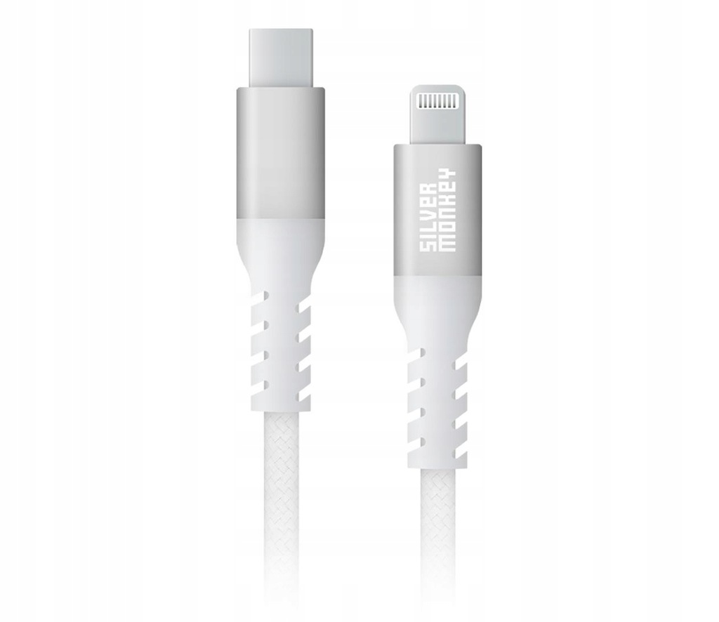 Silver Monkey Kabel USB-C - Lightning 30W 1m