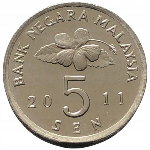 34083. Malezja - 5 senów - 2011r.