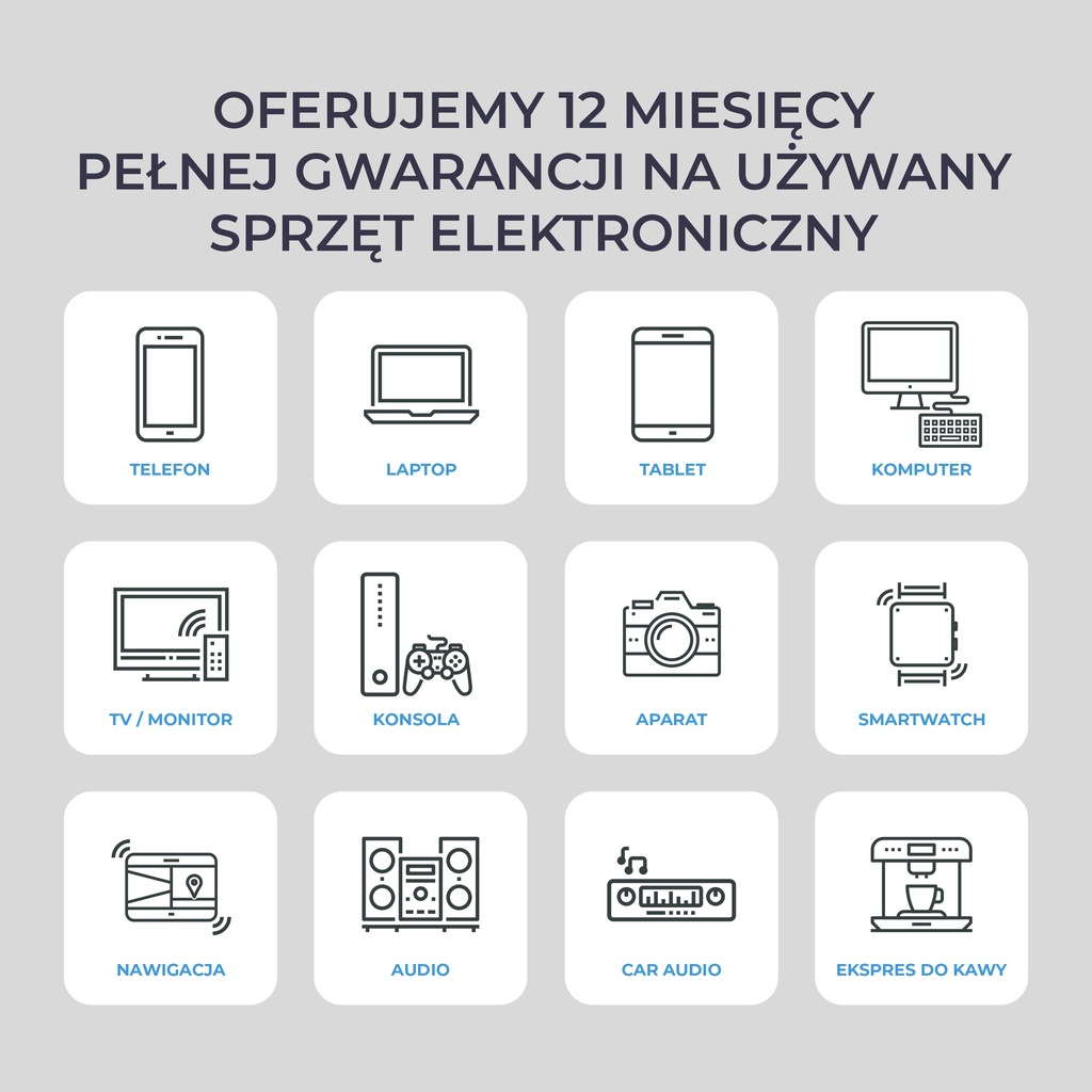 DODATKOWA GWARANCJA 12 MIESIĘCY (1000-3000zł)