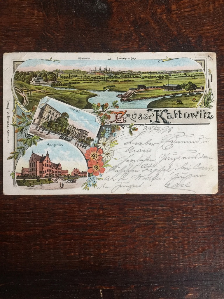 Gruss aus Kattowitz Katowice 1898