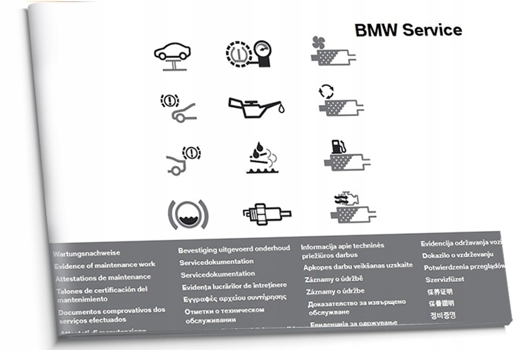 BMW Czysta Książka Serwisowa 2008-2018