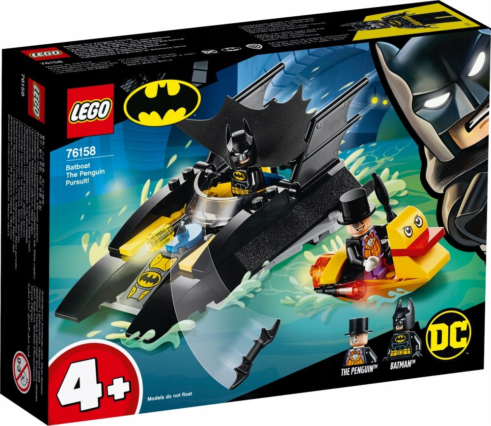 LEGO BATMAN Pościg Batłodzią za Pingwinem 76158