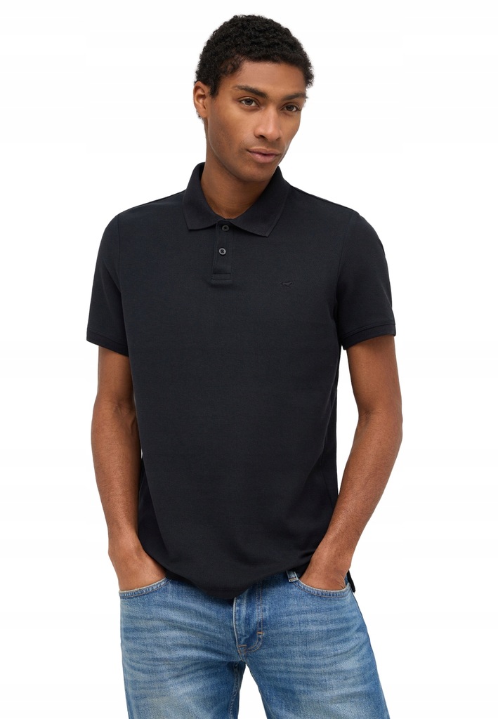 MUSTANG CZARNA KOSZULKA POLO POLÓWKA MĘSKA M