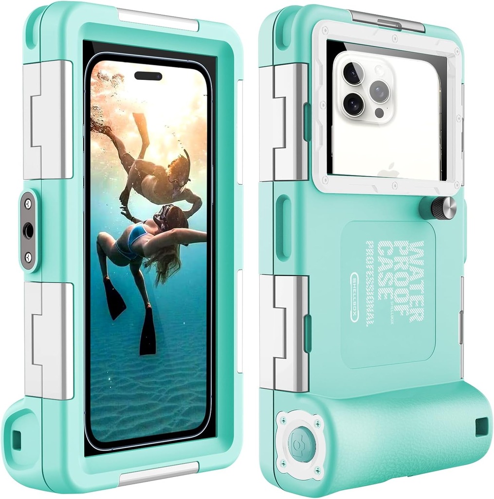 WODOSZCZELNE ETUI OBUDOWA DO NURKOWANIA NA TELEFON 4,7–6,9” zielony